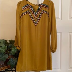 Native American Inspired Tan Dress size small